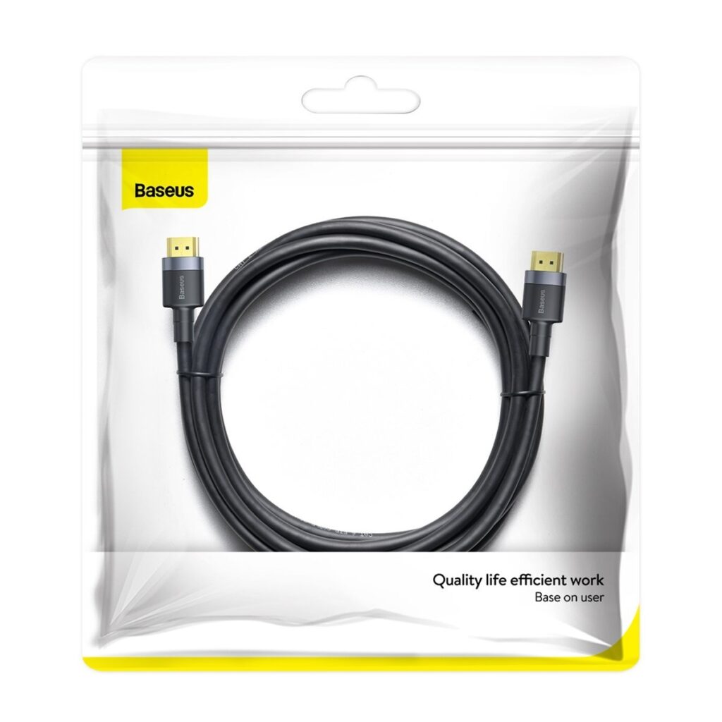 Baseus Καλώδιο 4KHDMI Male σε 4KHDMI Male Cafule 3m (Μαύρο)