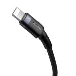 Baseus Καλώδιο Cafule USB-C σε Lightning 18W 1m (Μαύρο/Γκρι)