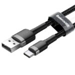 Baseus Καλώδιο USB-C Cafule 2A 2m (Γκρι/ Μαύρο)