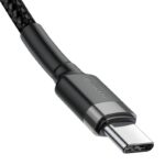 Baseus Καλώδιο USB-C Cafule PD 2.0 QC 3.0 60W 1m (Γκρι/Μαύρο)