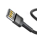 Baseus Καλώδιο USB σε Lightning Cafule Διπλής Όψης 1.5A 2m (Γκρι/Μαύρο)
