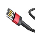 Baseus Καλώδιο USB σε Lightning Cafule Διπλής Όψης 2.4A 1m (Μαύρο/Κόκκινο)