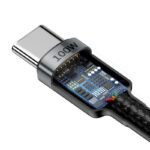 Baseus Καλώδιο USB σε USB-C Cafule PD2.0 100W για Γρήγορη Φόρτιση (20V/5A) 2m (Γκρι/Μαύρο)