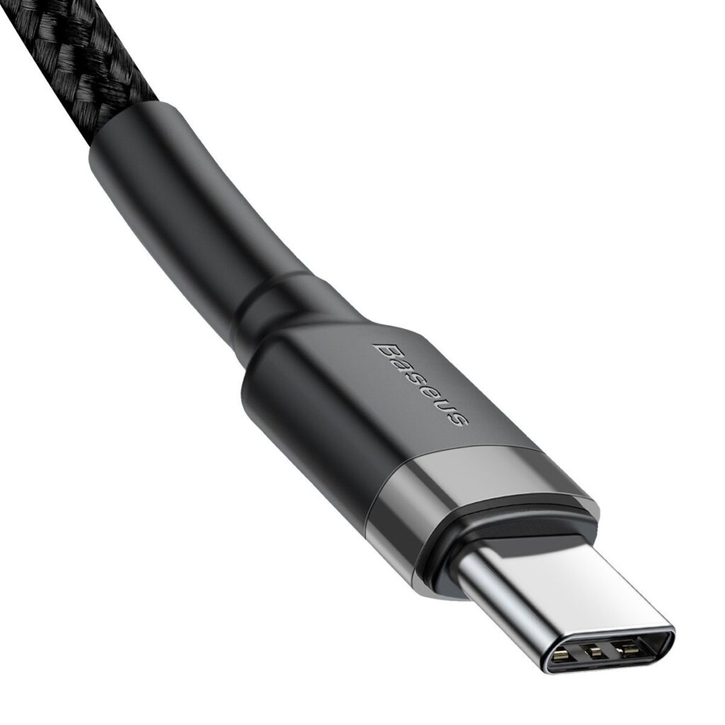 Baseus Καλώδιο USB σε USB-C Cafule PD2.0 60W για Γρήγορη Φόρτιση (20V 3A) 2m (Μαύρο/Γκρι)