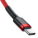 Baseus Καλώδιο USB σε USB-C Cafule PD2.0 60W για Γρήγορη Φόρτιση (20V/3A) 2m (Κόκκινο)