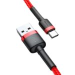Baseus Καλώδιο USB-C Cafule  3A 0.5m (Κόκκινο)