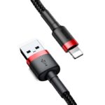 Baseus Καλώδιο USB σε Lightning Cafule 1.5A 2m (Μαύρο/Κόκκινο)