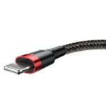 Baseus Καλώδιο USB σε Lightning Cafule 2.4A 1m (Κόκκινο/Μαύρο)