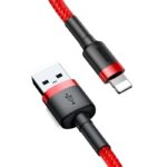 Baseus Καλώδιο USB σε Lightning Cafule 2.4A 0.5m (Κόκκινο)