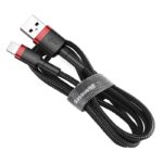 Baseus Καλώδιο USB σε Lightning Cafule 2.4A 0.5m (Κόκκινο/Μαύρο)