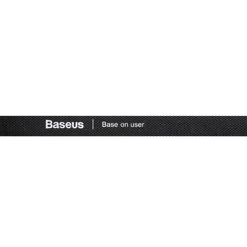Baseus Ταινία Velcro Colourful Circle Straps 1m (Μαύρο)