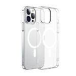 Baseus Μαγνητική Θήκη Σιλικόνης Crystal για iPhone 13 Pro Max + Προστατευτικό Οθόνης Tempered Glass (Διαφανές)