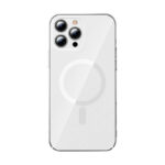 Baseus Μαγνητική Θήκη Σιλικόνης Crystal για iPhone 13 Pro Max + Προστατευτικό Οθόνης Tempered Glass (Διαφανές)