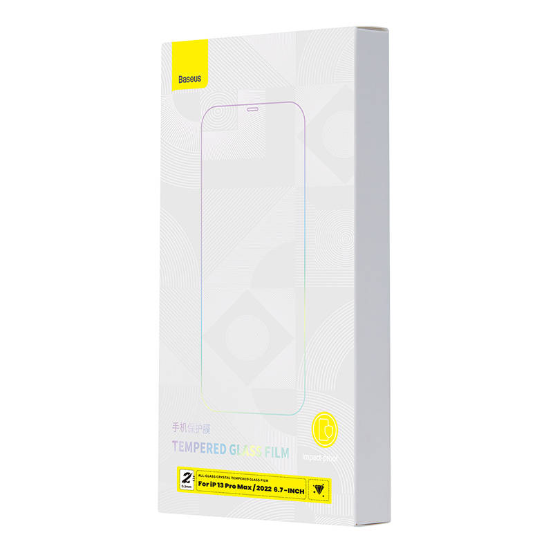 Baseus Προστατευτικό Οθόνης Crystal Tempered Glass 0.3mm για iPhone 14 Plus/13 Pro Max (2τμχ) (Διαφανές)
