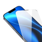 Baseus Προστατευτικό Οθόνης Crystal Tempered Glass Dust-proof 0.3mm για iPhone 14/13/13 Pro (2τμχ) (Διαφανές)