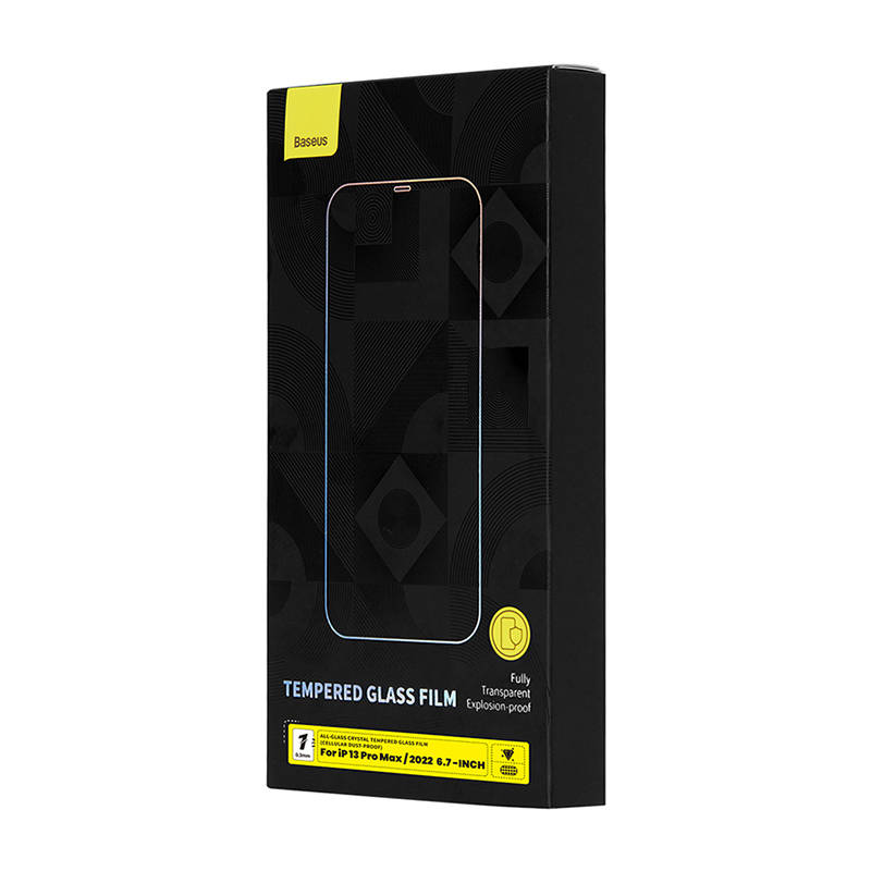 Baseus Crystal Tempered Glass Dust-proof 0.3mm for iPhone 14 Plus/13 Pro Max (1pc)