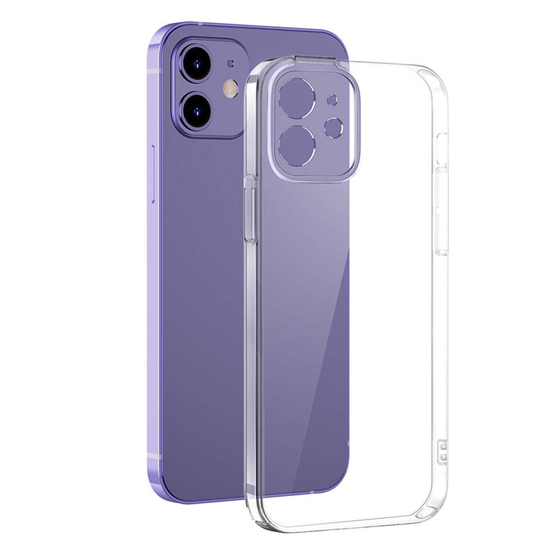 Baseus Crystal Transparent Case and Tempered Glass set for iPhone 12