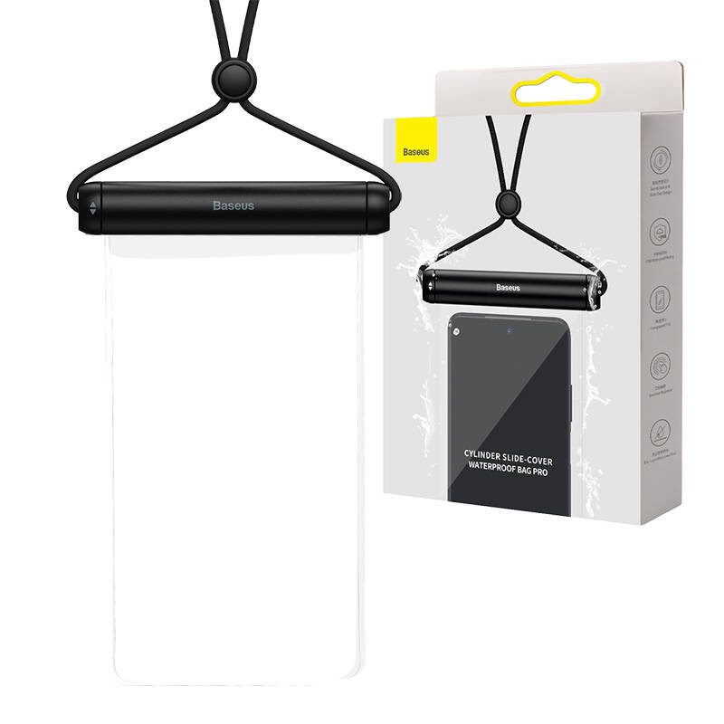 Baseus Αδιάβροχη Θήκη για Smartphone Cylinder Slide-Cover (Μαύρο)