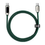 Baseus Καλώδιο USB-C σε USB-C με Οθόνη 100W 1m (Πράσινο)