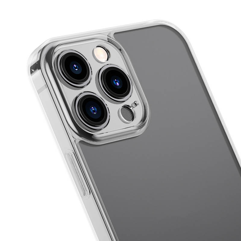 Baseus Frosted Case for iPhone 13 Pro Max (transparent) + tempered glass