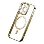 Baseus Μαγνητική Θήκη Glitter και Προστατευτικό Οθόνης Tempered Glass για iPhone 14 Pro (Χρυσό/Διαφανές)