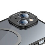 Baseus Μαγνητική Θήκη Glitter και Προστατευτικό Οθόνης Tempered Glass για iPhone 14 Plus (Μαύρο/Διαφανές)