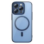 Baseus Μαγνητική Θήκη Glitter και Προστατευτικό Οθόνης Tempered Glass για iPhone 14 Pro Max (Μπλε/Διαφανές)