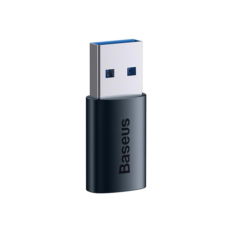 Baseus Μετατροπέας USB-A σε USB-C Ingenuity OTG (Μπλε)