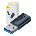 Baseus Μετατροπέας USB-A σε USB-C Ingenuity OTG (Μπλε)