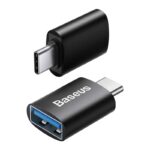 Baseus Μετατροπέας USB-C σε USB-A Ingenuity OTG (Μαύρο)