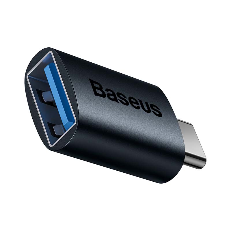 Baseus Μετατροπέας USB-C σε USB-A Ingenuity OTG (Μπλε)