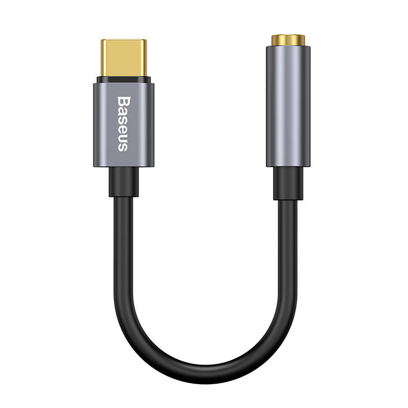 Baseus Μετατροπέας Ήχου L54 USB-C σε Mini Jack 3.5mm (Μαύρο/Γκρι)