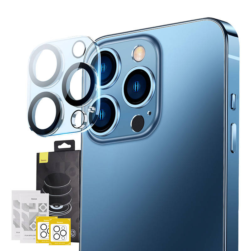 Baseus Προστατευτικό Κάμερας 0.3mm για iPhone 14 Pro/14 Pro Max (2τμχ) (Διαφανές)