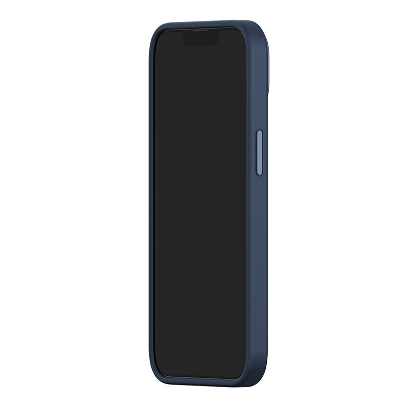 Baseus Θήκη Liquid Silica και Προστατευτικό Οθόνης Tempered Glass για iPhone 14 Plus (Μπλε σκούρο)