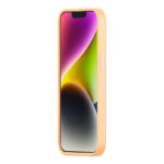 Baseus Θήκη Liquid Silica Gel και Προστατευτικό Οθόνης Tempered Glass για iPhone 14 Plus (Ώχρα/Sunglow)