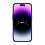 Baseus Θήκη Liquid Silica Gel και Προστατευτικό Οθόνης Tempered Glass για iPhone 14 Pro (Σκούρο Μοβ)