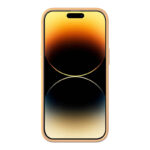 Baseus Θήκη Liquid Silica Gel και Προστατευτικό Οθόνης Tempered Glass για iPhone 14 Pro Max (Ώχρα/Sunglow)