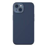 Baseus Liquid Silica Magnetic Case and Tempered Glass set for iPhone 14 (blue)