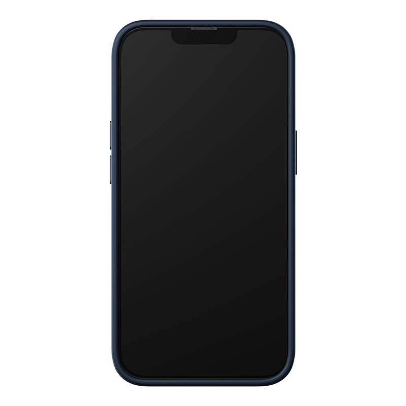 Baseus Liquid Silica Magnetic Case and Tempered Glass set for iPhone 14 (blue)