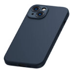 Baseus Liquid Silica Magnetic Case and Tempered Glass set for iPhone 14 (blue)