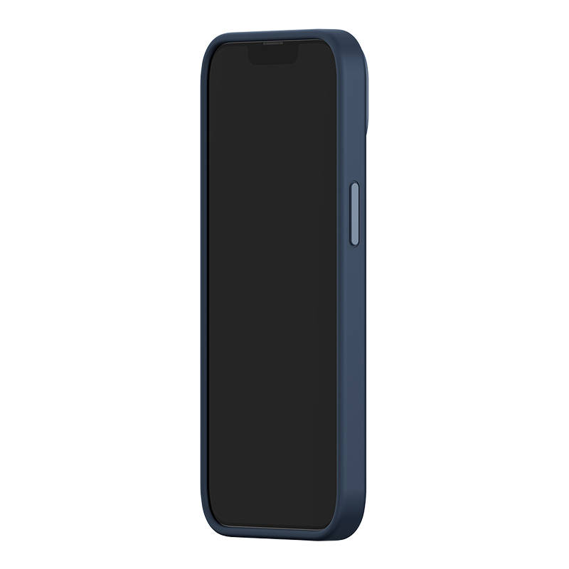 Baseus Liquid Silica Magnetic Case and Tempered Glass set for iPhone 14 (blue)