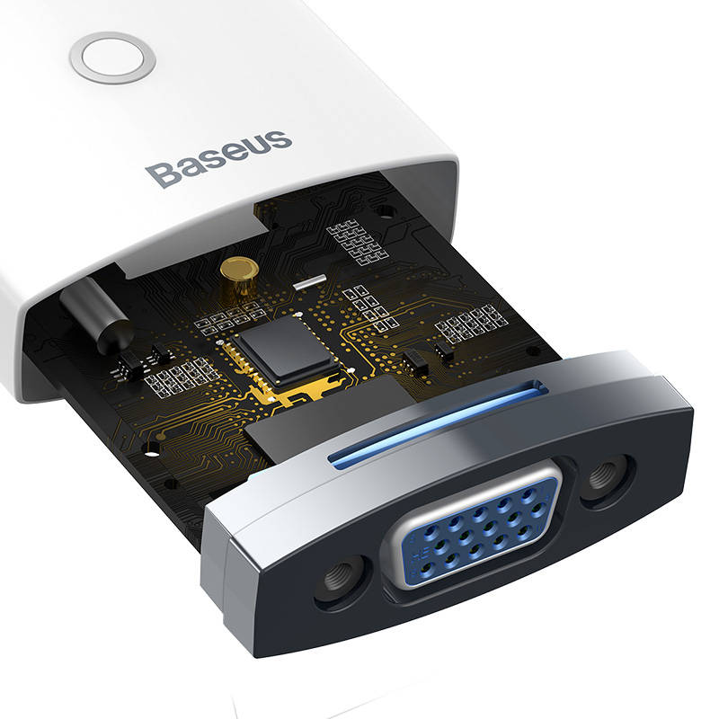 Baseus Μετατροπέας HDMI σε VGA  χωρίς Ήχο Lite Series (Λευκό)