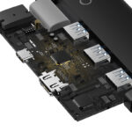 Baseus Docking Station 5σε1 USB-C σε 3xUSB 3.0 + USB-C + HDMI Lite Series (Μαύρο)