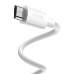 Baseus Καλώδιο USB σε MicroUSB Simple Wisdom 2.1A 1.5m (2τμχ) (Λευκό)