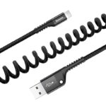 Baseus Καλώδιο Lightning Fish Eye Spring MFI 2A 1m (Μαύρο)
