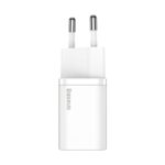 Baseus Γρήγορος Φορτιστής Super Si 1C 20W (Λευκό)