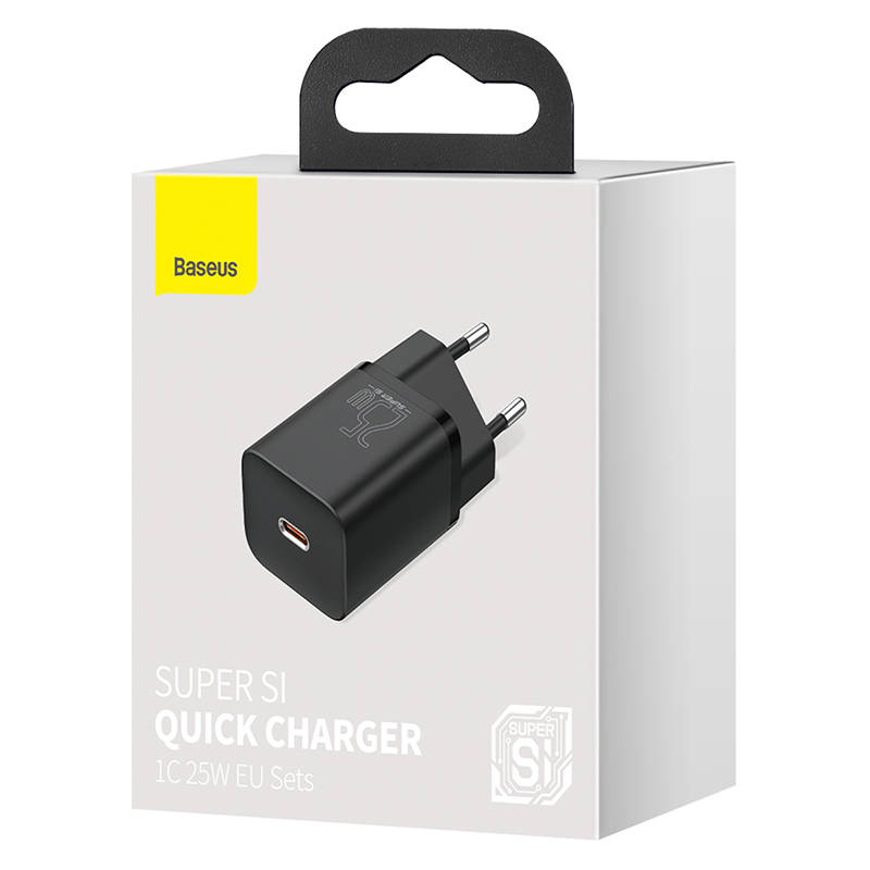 Baseus Φορτιστής Super Si 1C 25W (Μαύρο)