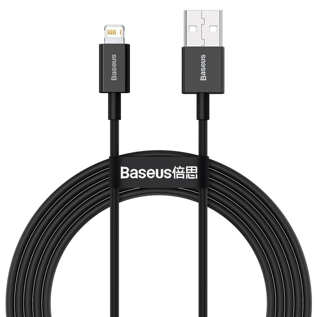 Baseus Καλώδιο USB σε Lightning Superior Series 2.4A 1m (Μαύρο)