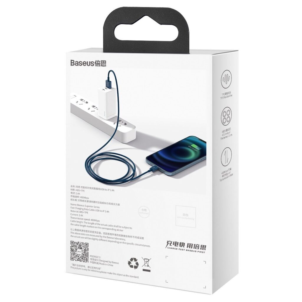 Baseus Καλώδιο USB σε Lightning Superior Series