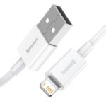 Baseus Καλώδιο USB σε Lightning Superior Series 2.4A 2m (Λευκό)